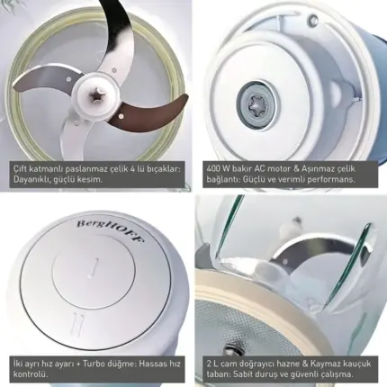 Blender BergHOFF RETRO 400W Green (8698348041674) | Onlaynal.az