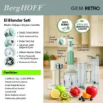 Blender BergHOFF RETRO Set 1200W Green (8698348041759) | Onlaynal.az
