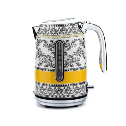 Elektrik çaydan BergHOFF ROYAL 1.7LT Yellow Black (8698348041513) | Onlaynal.az