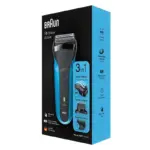 Elektrik üzqırxan BRAUN SHAVER 310BT BLK/BLU BOX EURO | Onlaynal.az